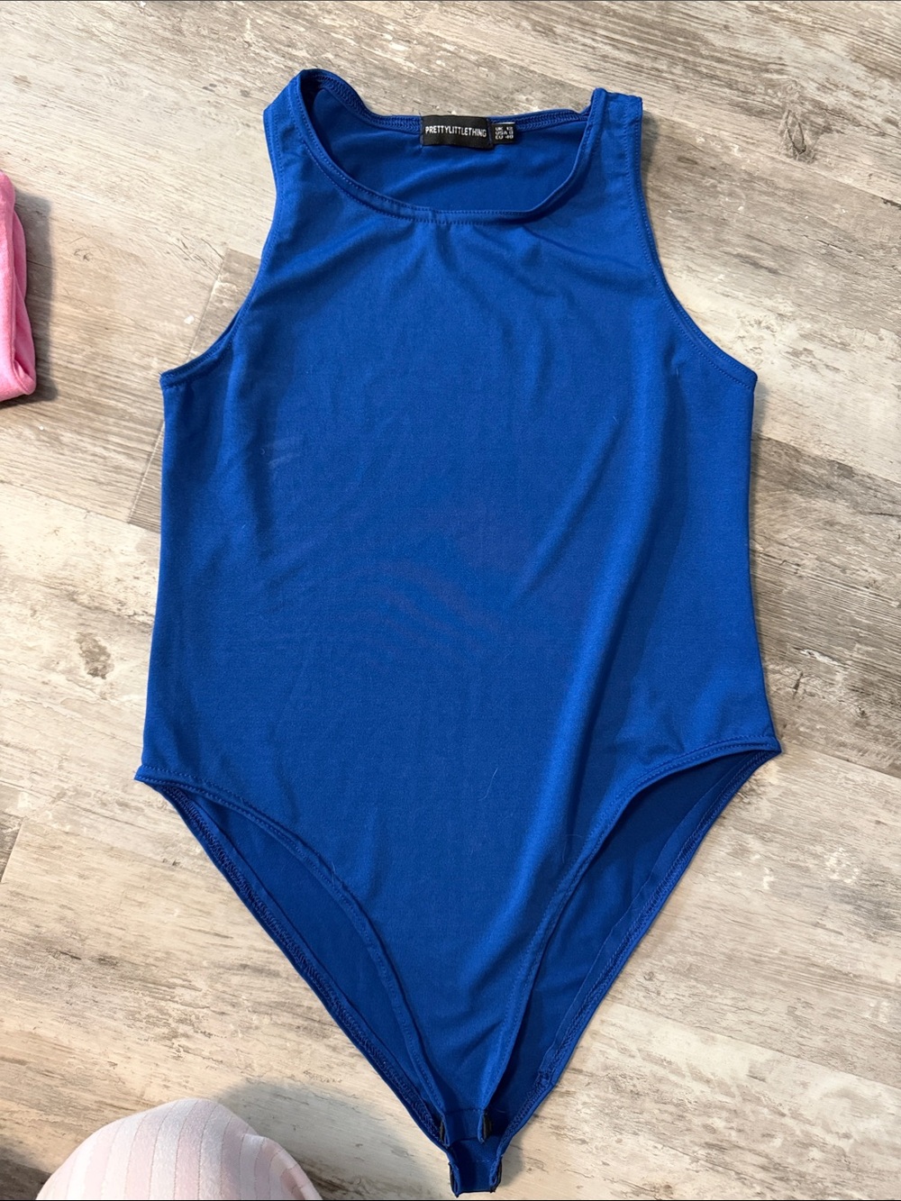 Electric Blue Sleeveless Bodysuit